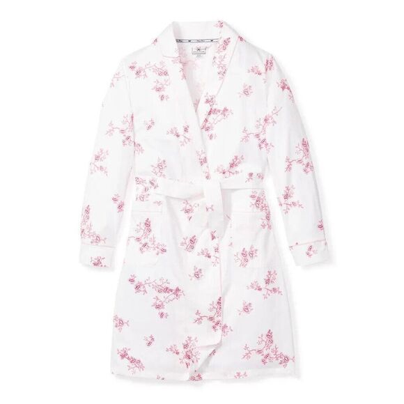 $94 Petite Plume English Rose Floral Cotton Robe Size Large (12-14) - Picture 2 of 6
